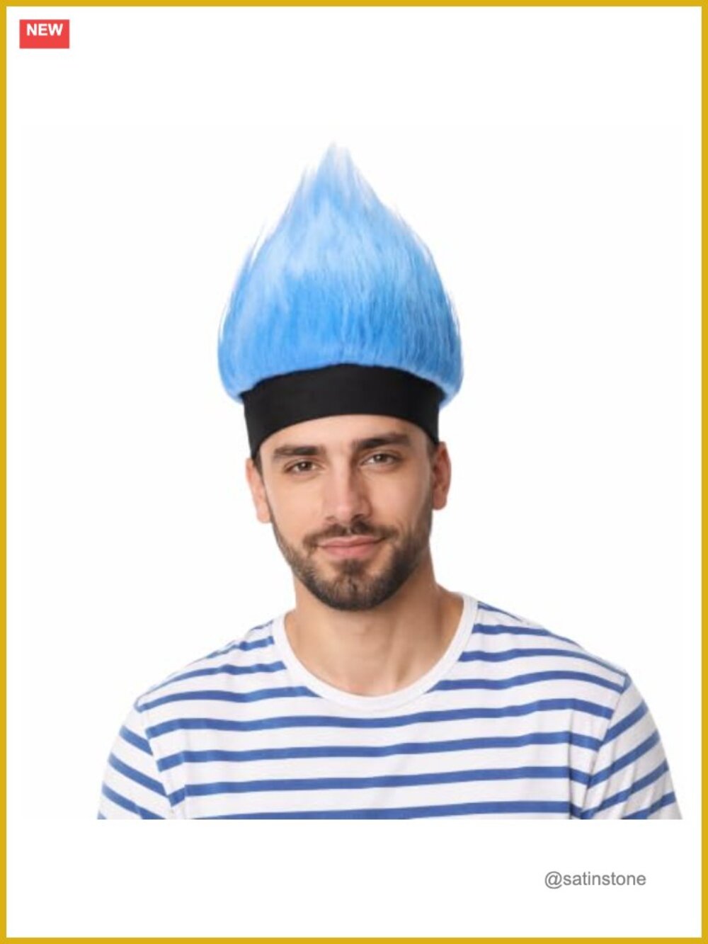 Funny Headband Wig Hat Adult Cosplay Halloween Spirit Week Costume Accessory